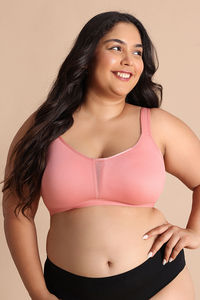 Zivame True Curv Single Layered Non Wired Full Coverage Minimiser Bra - Lobster Bisque — thumbnail 2